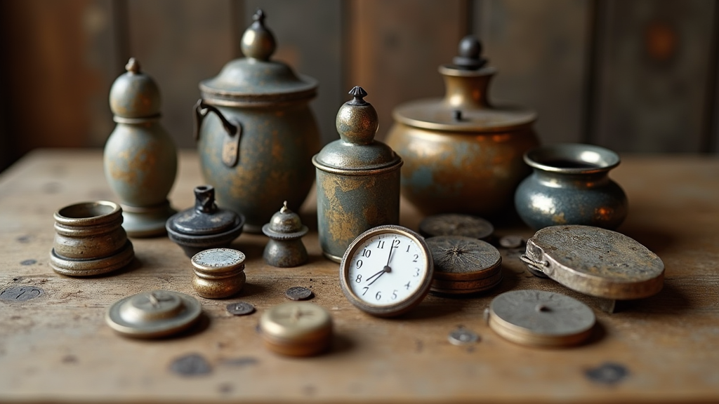 Keepsakes displayed in an attractive arrangement